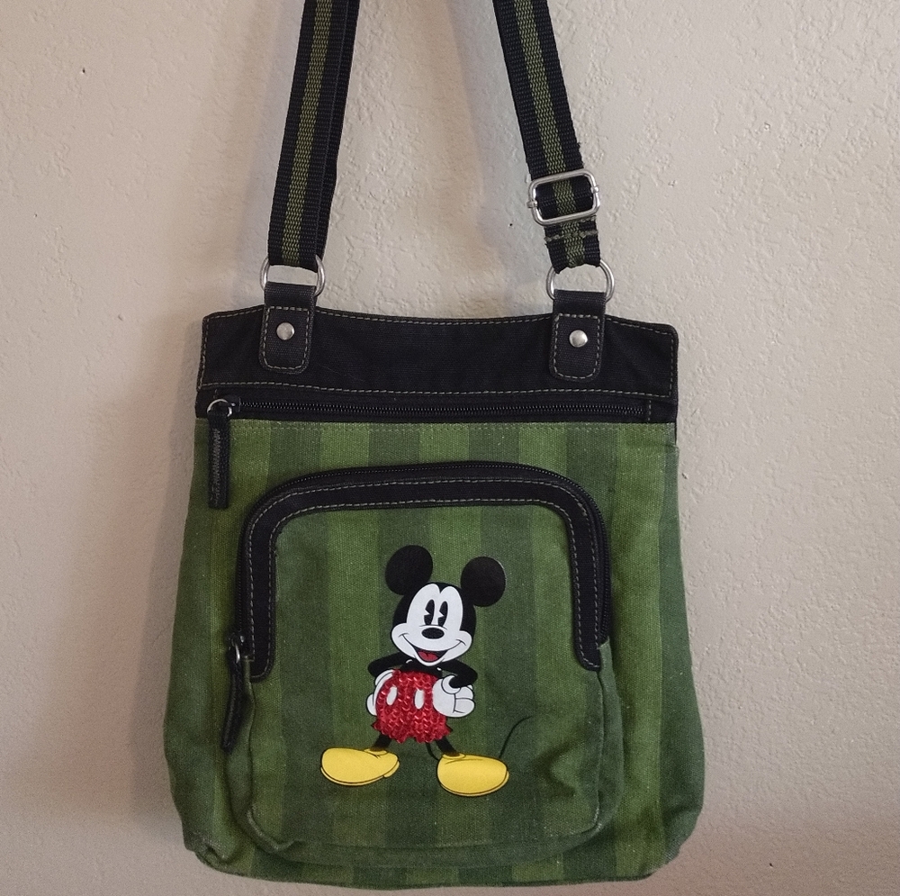 Disney Green and Black Mickey Mouse Backpack